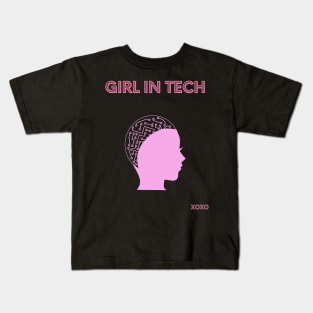 Girl in tech Kids T-Shirt